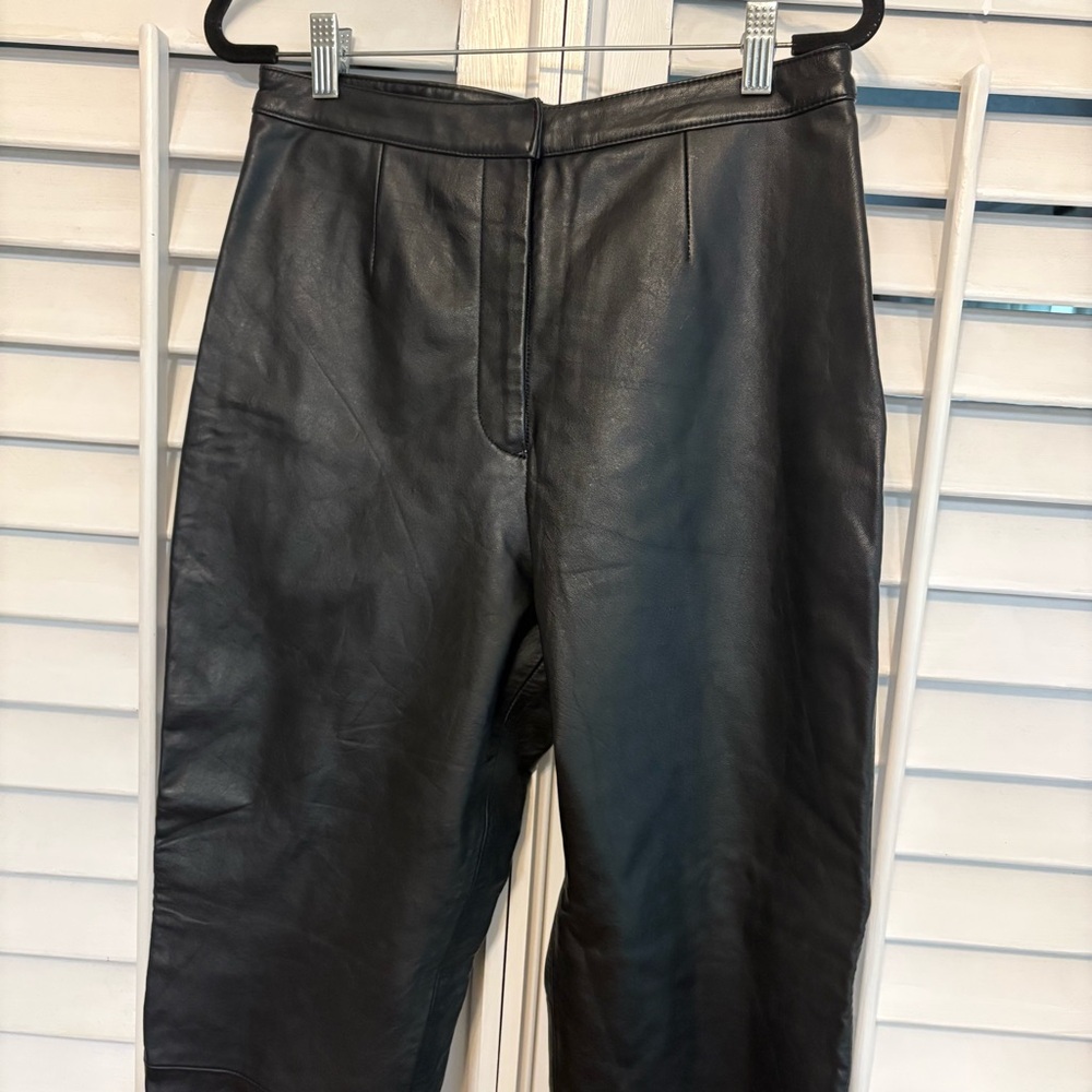 Chandler Hill Black Leather Pants‎ Size 8